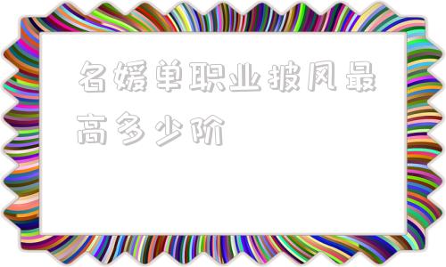 名媛单职业披风最高多少阶,大魔法师???的长袍套装排名